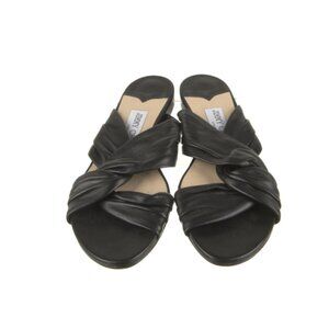 Jimmy Choo Flat Leather Sandals